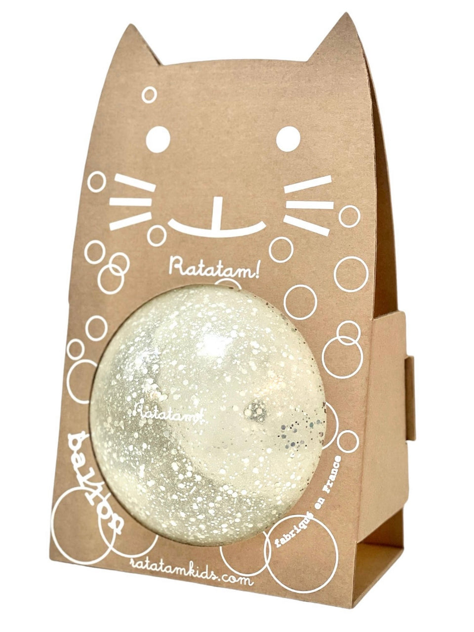 Glitter Ball - Silver - 15cm