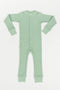 WAFFLE ONE-PIECE SLEEPER - SAGE
