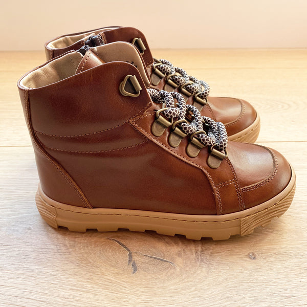 LEATHER HIGH TOP SNEAKER BOOT